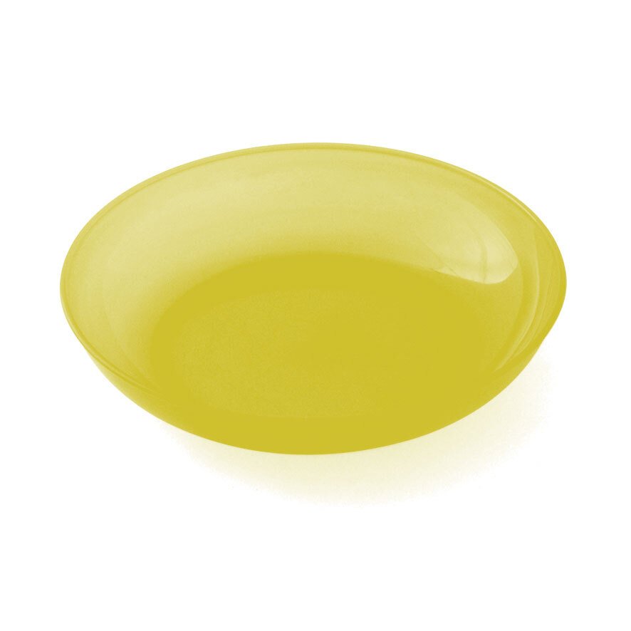 Assiette creuse polypropylène jaune