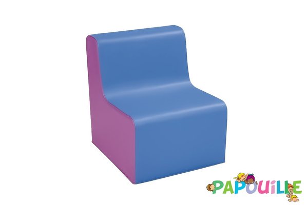 Mobilier - Meuble en mousse et Pouf - Chauffeuse droite hauteur 25cm bicolor