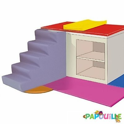 Change - Meuble à Langer crèche - Escalier pour table de change en mousse imperméable sauzon