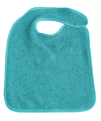 Repas - Bavoir - Bavoir à pression dos imperméable - 30 x 40 cm - Turquoise