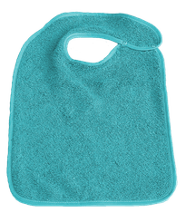 Repas - Bavoir - Bavoir à pression dos imperméable - 30 x 40 cm - Turquoise