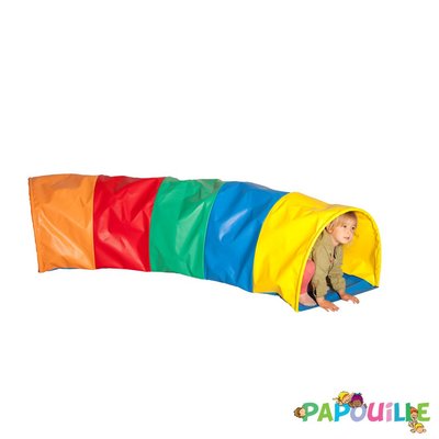 Motricité - Baby gym - Tunnel multi-colore