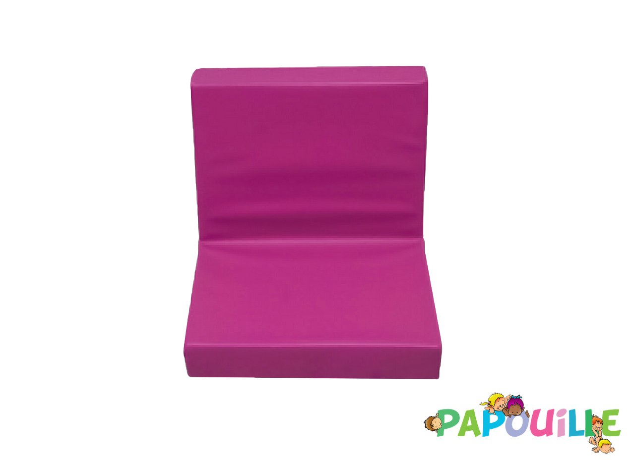 Siège assise au sol individuelle sans armature fuchsia