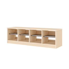 Mobilier - Banc vestiaire & Porte Manteaux - Banc vestiaire 8 casiers 120x33x35cm - Mopi