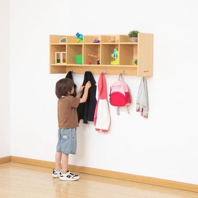 Mobilier - Banc vestiaire & Porte Manteaux - Vestiaire mural en bois 