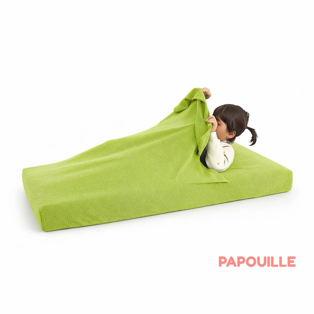 Combi drap éponge portefeuille 60 x 120 cm vert