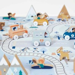 Jouets - Garages, Voitures et Circuits pour Enfant - Camion vétérinaire en bois