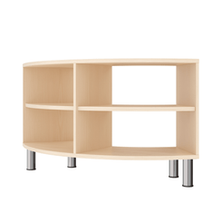 Mobilier - Meuble de rangement scolaire - Meuble de rangement arrondi 4 cases - Blum