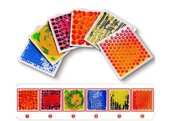 Motricité - Eveil Sensoriels et Tactiles - 6 dalles sensorielles texturées - 30 x 30 cm