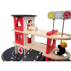 Jouets - Garages, Voitures et Circuits pour Enfant - Caserne de pompier enfant - bois