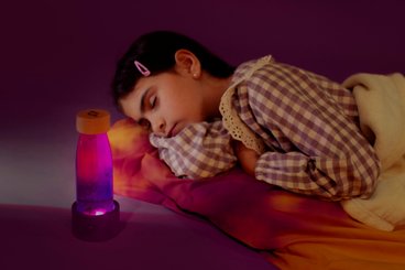 Motricité - Eveil Sensoriels et Tactiles - Lampe / socle magique - multicouleur - Petit Boom