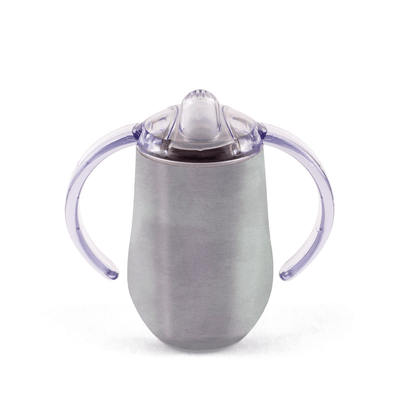 Repas - Tasse d’apprentissage - Tasses à anses INOX 30 cl avec couvercle a bec fixe