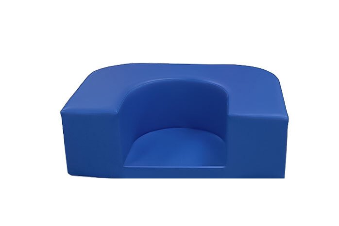 Coin d'assise de sol enfant avec fond en mousse pvc Bleu