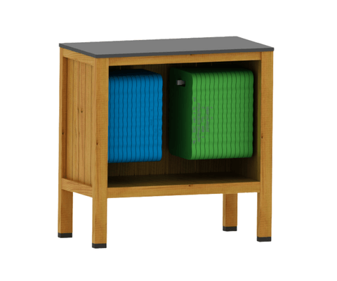 Mobilier - Cabane enfant - Meuble de rangement pour coussins 28 coussins inclus