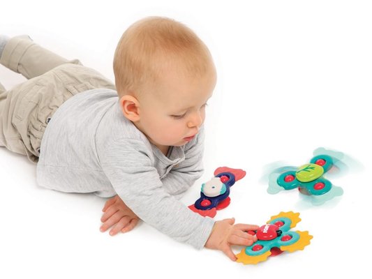 Motricité - Eveil Sensoriels et Tactiles - Baby Spinner / Jouets rotatifs à Ventouse