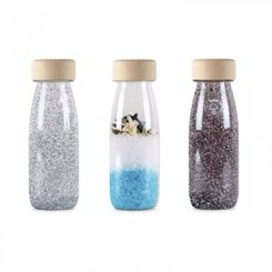 Motricité - Eveil Sensoriels et Tactiles - Pack de 3 bouteilles sensorielles : Float Argent, Float Noir et Spy Arctique	