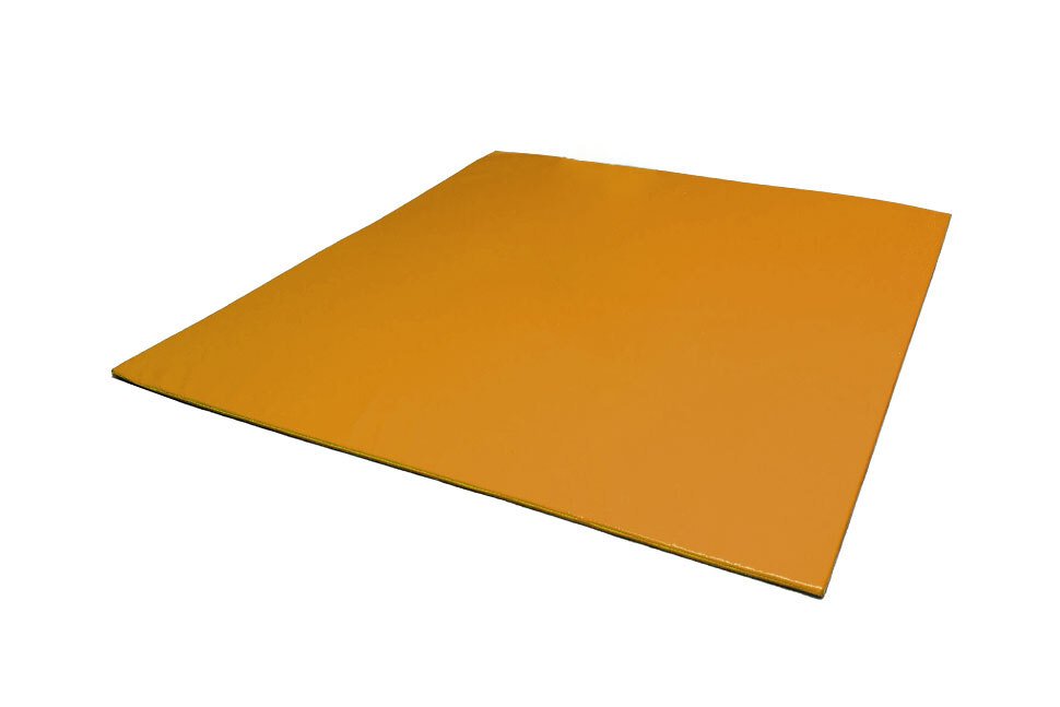 Grande aire d'évolution en mousse pvc 200x200x2cm orange