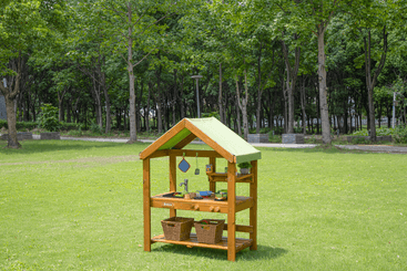 Mobilier - Aire de jeux et structure extérieure - Cuisine de jeux avec toit - extérieur