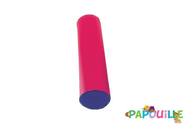 Module cylindre bicolore en mousse pvc diam. 15 cm x l. 60 cm fuchsia parme