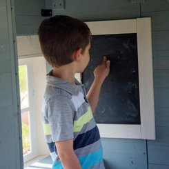 Mobilier - Cabane enfant - Maison enfant en bois | Maison de jeux pour l'extérieur / jardin | Maisonnette / Cabane de jeu avec cuisine et accessoires EN 71