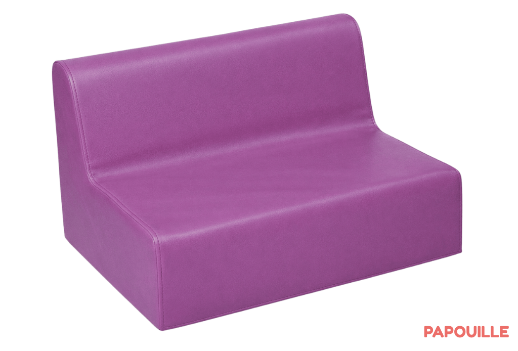 Banquette enfant 2 à 3 places en mousse pvc h. 17cm groix