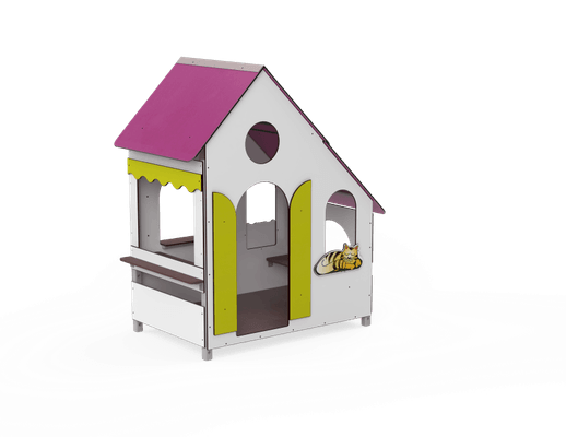Mobilier - Cabane enfant - Maisonnette enfant extérieur en bois fixation courte