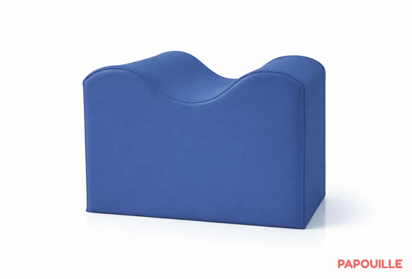 Motricité - Module de Motricité Bébé - Module petite vague ondulé en mousse bleu