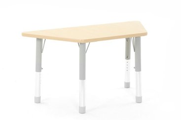 Mobilier - Table crèche et scolaire - Table trapèze réglable en hauteur 120 x 60 cm
