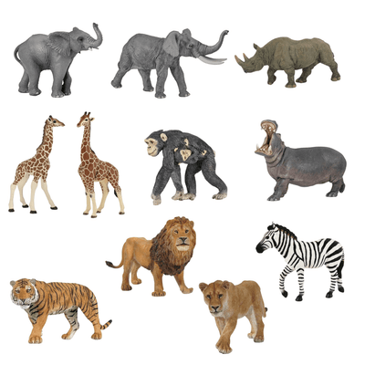 Jouets - Figurines - Lot n°4 11 figurines animaux sauvages (figurines papo)