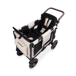 Puériculture - Poussette - Poussette wagon luxe pro 2 places Beige - 6mois +