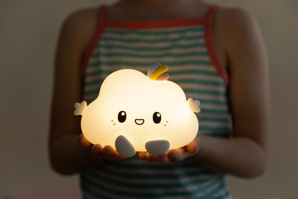 Couchage - Mobile de Lit Bébé et Veilleuse - Veilleuse LED - Nuage Noa