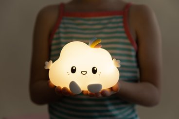 Couchage - Mobile de Lit Bébé et Veilleuse - Veilleuse LED - Nuage Noa