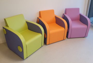 Puériculture - Fauteuils, coussins et accessoires d'allaitement - Fauteuil d'allaitement avec dossier ergonomique Fuchsia