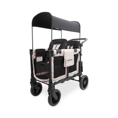 Puériculture - Poussette - Poussette wagon luxe pro 2 places Beige - 6mois +