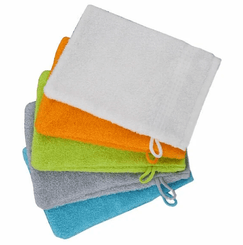 Change - Linge de Toilette Bébé, Enfant - Gant de toilette éponge 20 x 15 cm 400 gr Blanc