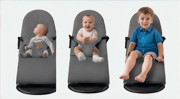 Puériculture - Transat Bébé, Balancelle Bébé - Transat évolutif bébé - Gris