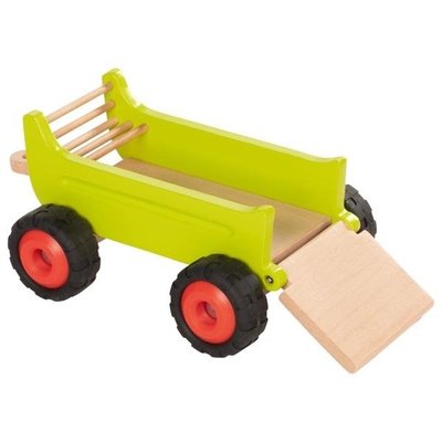 Jouets - Garages, Voitures et Circuits pour Enfant - Tracteur avec remorque en bois