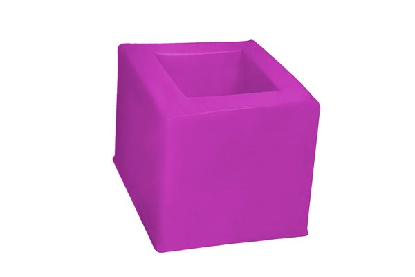Mobilier - Meuble en mousse et Pouf - Cube de rangement fuchsia