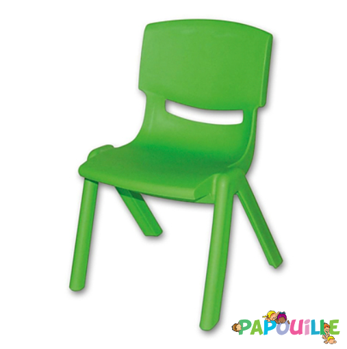 Chaise enfant monobloc t3 vert