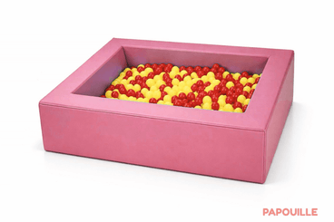 Motricité - Piscine à balles - Piscine à balles en mousse revêtement pvc 140 x 140 cm fuchsia