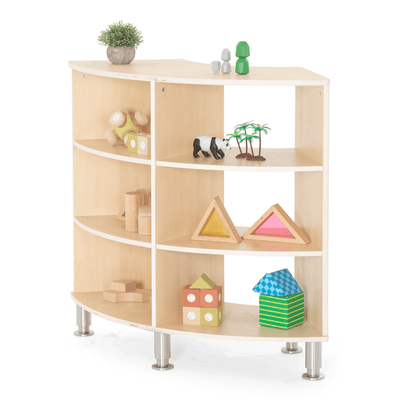 Mobilier - Meuble de rangement scolaire - Meuble de rangement arrondi 6 cases - Lou