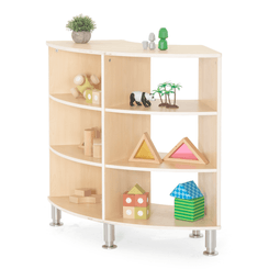 Mobilier - Meuble de rangement scolaire - Meuble de rangement arrondi 6 cases - Lou