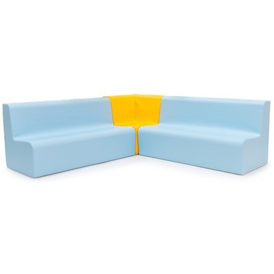Mobilier - Meuble en mousse et Pouf - Ensemble de 2 canapés avec canapé de coin - H 25 cm
