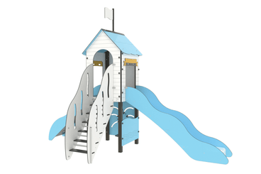 Mobilier - Aire de jeux et structure extérieure - Structure de jeux Mer Tonnerre - Fixations courtes