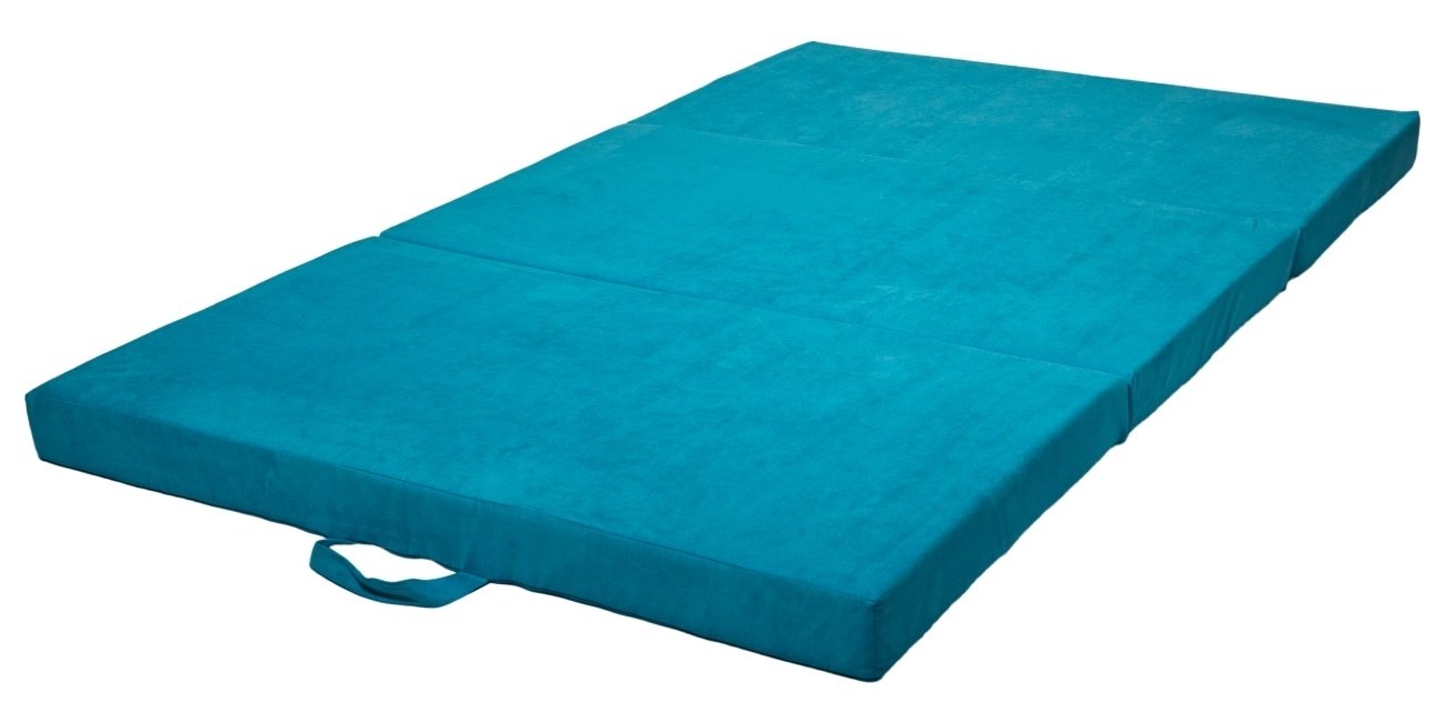 Tapis pliant en tissus multi-usage 120 x 200 x 10 cm turquoise