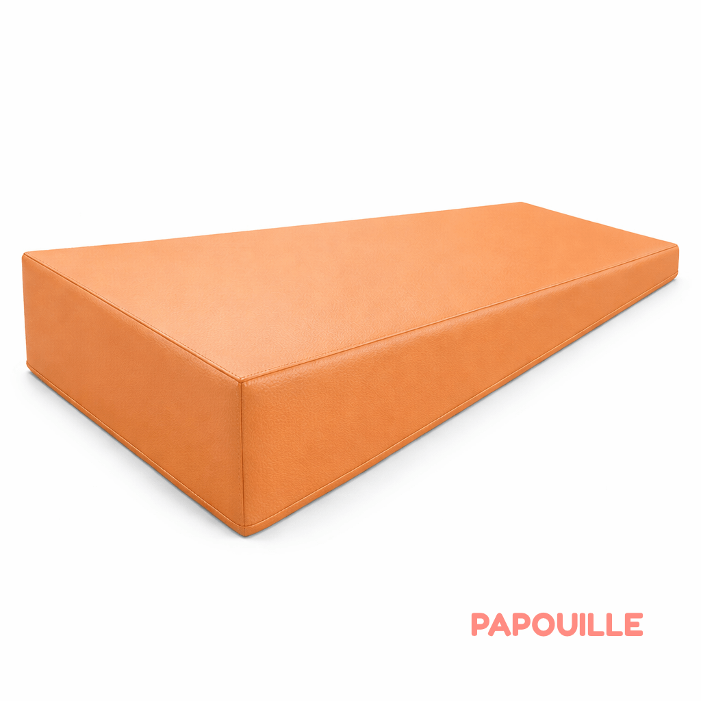 Module trapèze en mousse pvc h.23cm abricot