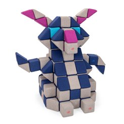 Motricité - Jeux de Motricité Libre - Cubes de constructions magnétiques de psychomotricité tissu 100 pièces noir
