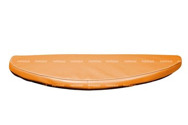 Motricité - Tapis de motricité bébé et enfant - Tapis 1/2 rond en mousse pvc 80 x 40 x 3cm orange
