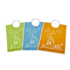 Repas - Bavoir - ep // Bavoirs 35 x 45 cm a collerette la maison des enfants ciel