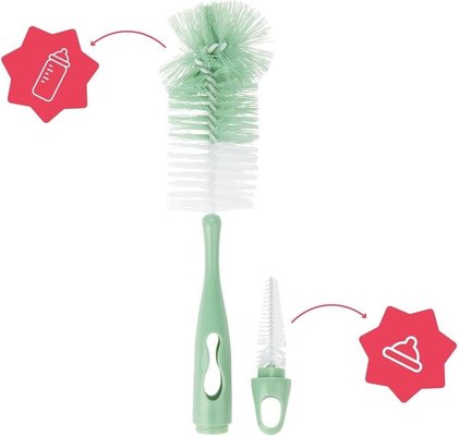 Repas - Accessoires pour Biberons - Goupillon 2-en-1 - biberons et tétines